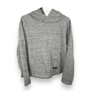 Large State Of Mind Delaware Grey Gray Fleece Hoodie Pullover Cozy Casual